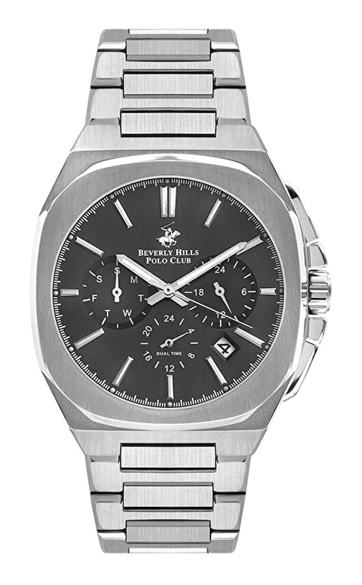Beverly Hills Polo Club BP3210X350 Takvimli 44 mm Çelik Kordon Analog Erkek Kol Saati