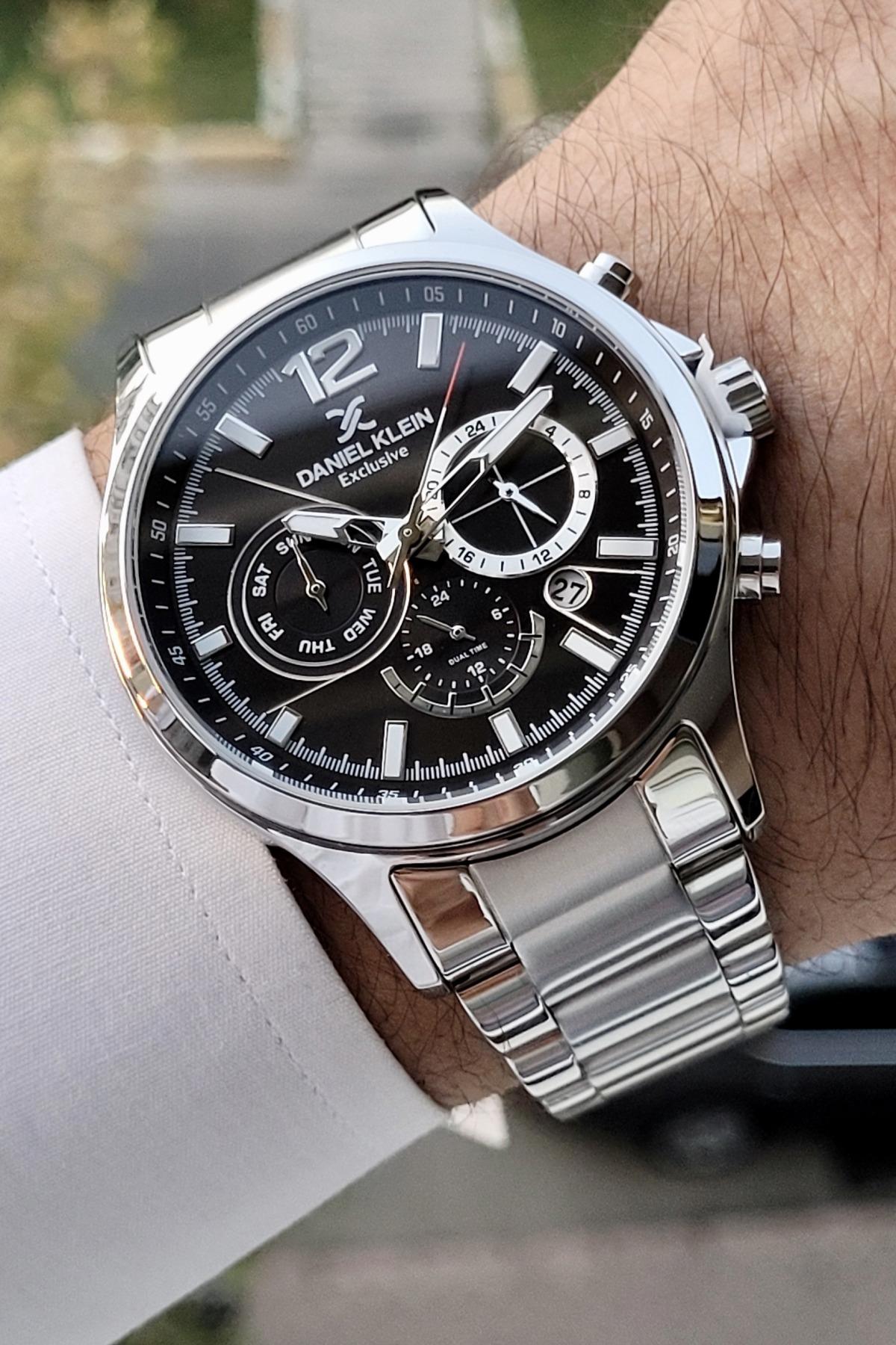 Daniel Klein DKISTE715 Takvimli 42 mm Çelik Kordon Analog Erkek Kol Saati
