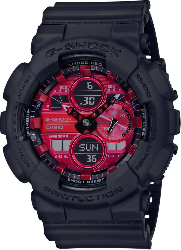 Casio GA-140AR-1ADR Takvimli 51.2 mm Gri Silikon Kordon Analog Erkek Kol Saati