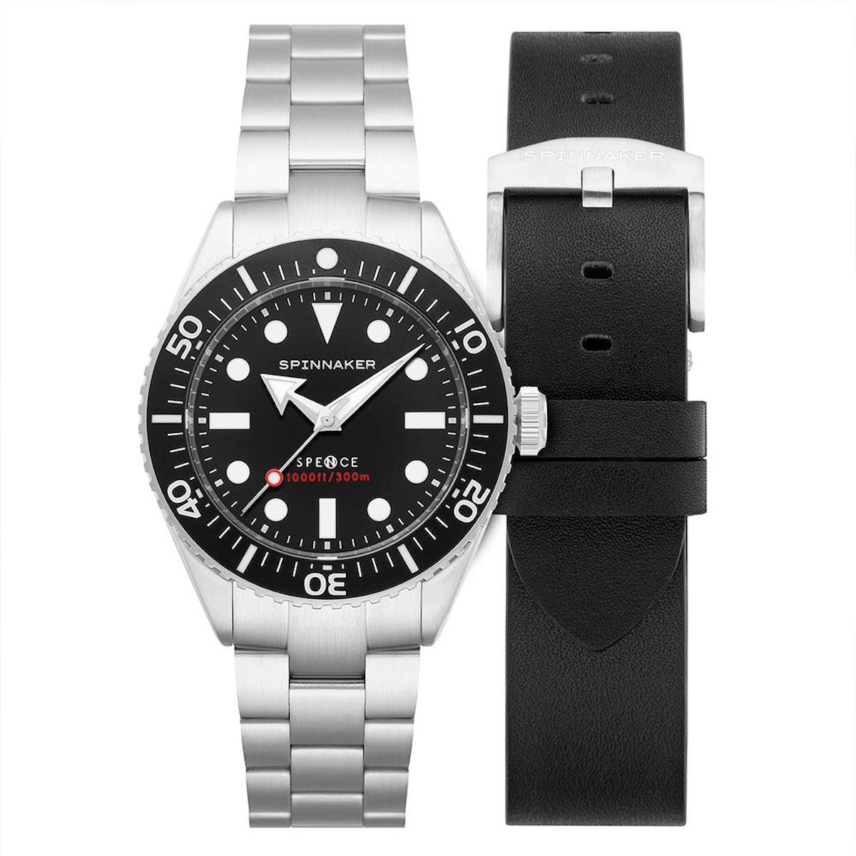 Spinnaker SP-5097-11 44 mm Çelik-Deri Kordon Analog Erkek Kol Saati