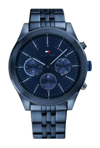 Tommy Hilfiger TH1791739 Takvimli 44 mm Lacivert Çelik Kordon Analog Erkek Kol Saati