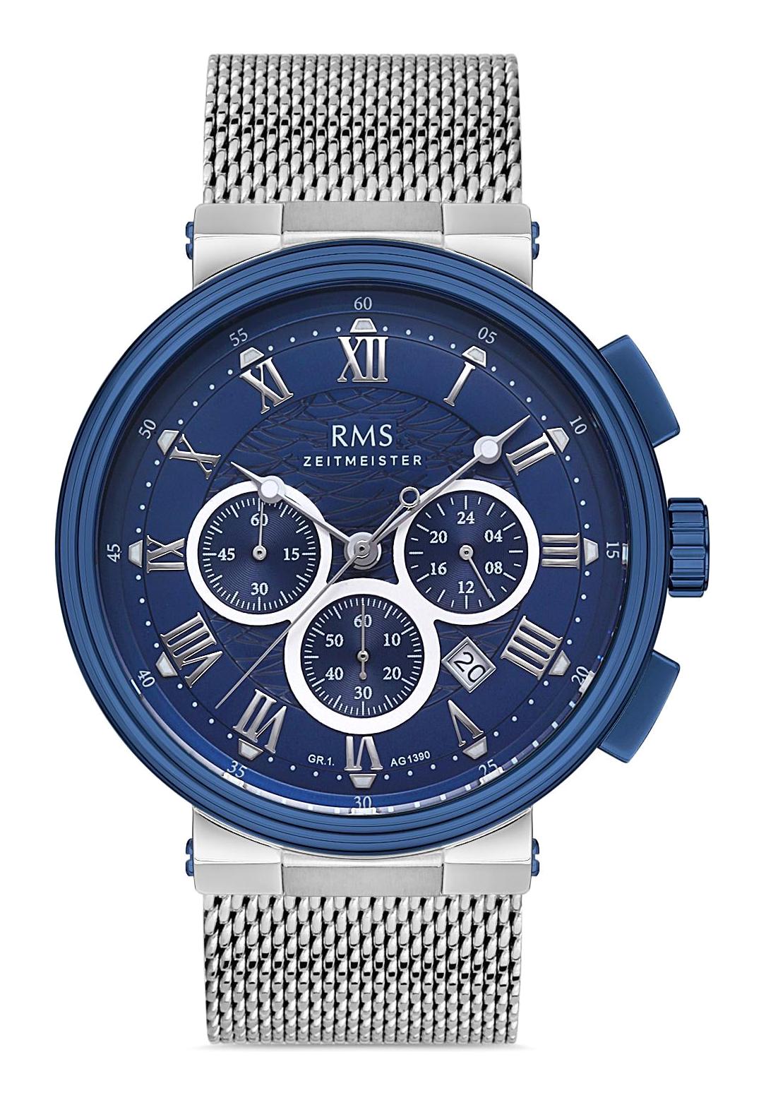 Grand Romanson GR.1.AG1390.09 Takvimli 42 mm Çelik Kordon Analog Erkek Kol Saati