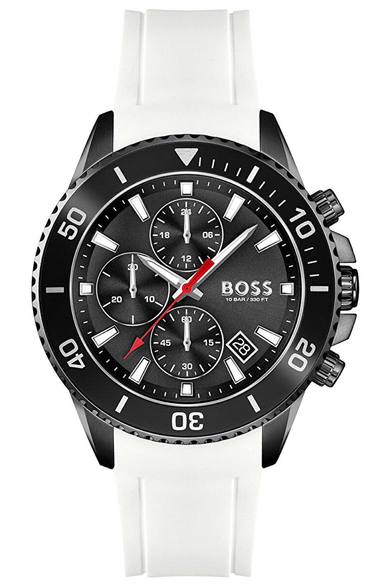 Boss Watches HB1513966 Takvimli 45 mm Beyaz Silikon Kordon Analog Erkek Kol Saati