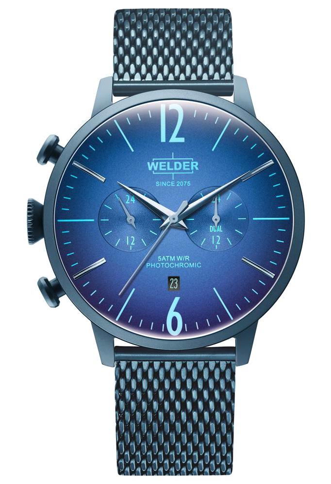 Welder Watch WWRC1035 Pusulalı Takvimli 47 mm Mavi Çelik Kordon Analog Erkek Kol Saati
