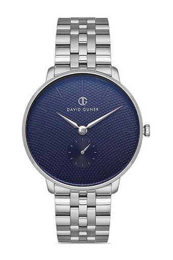 David Guner DG-8200GA-A3 Takvimli 42 mm Çelik Kordon Analog Kol Saati