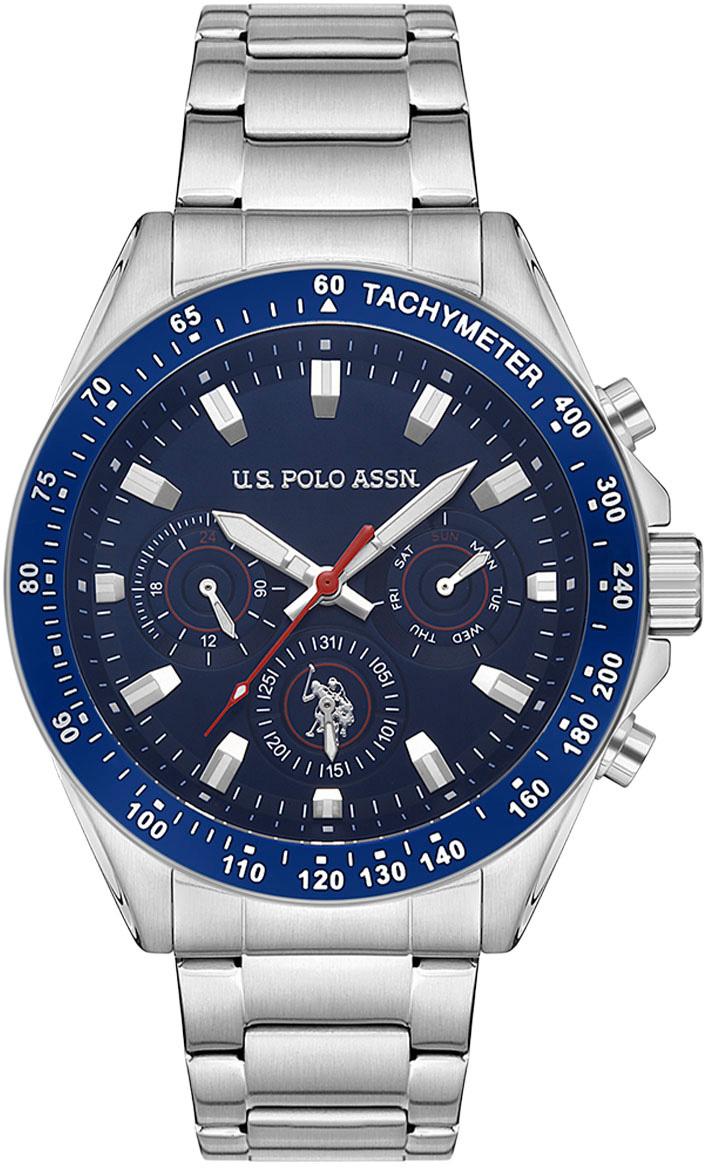 U.S. Polo Assn USPA1040-01 Takvimli 46 mm Çelik Kordon Analog Erkek Kol Saati