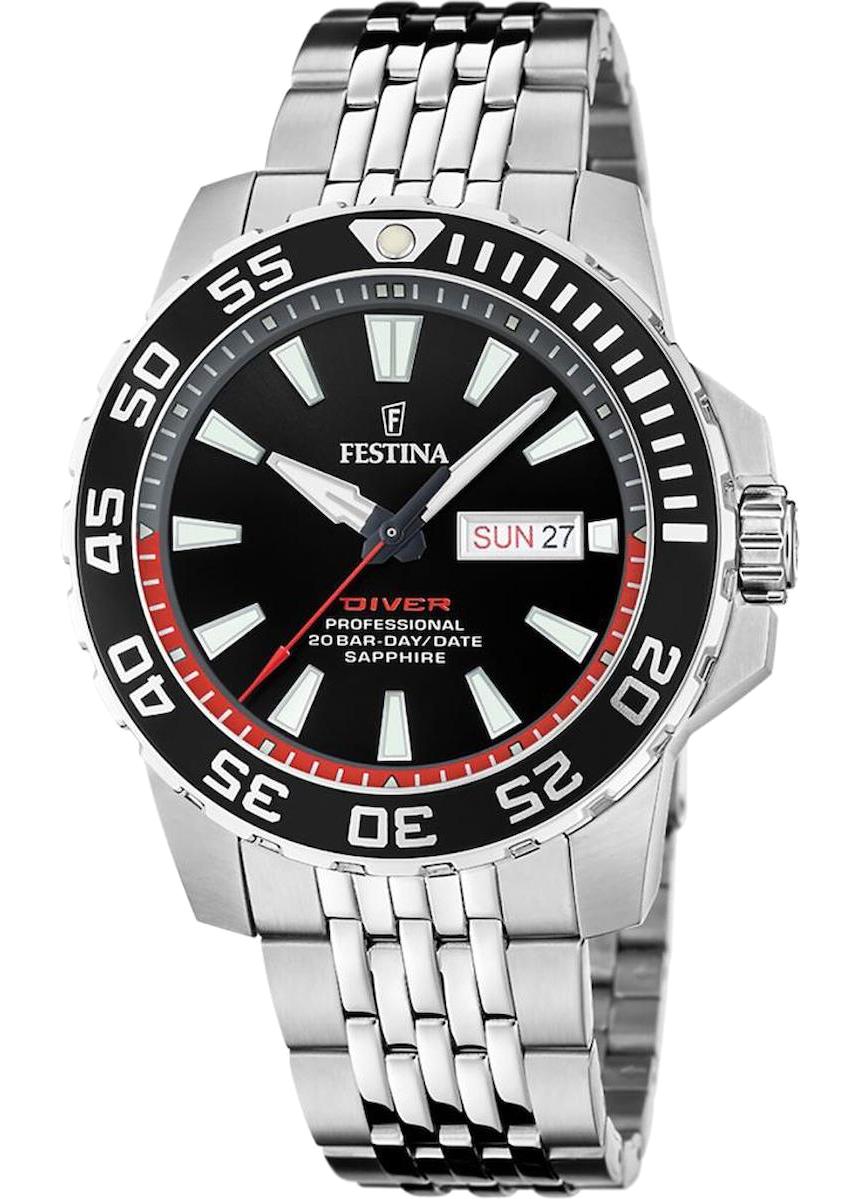 Festina F20661/3 Takvimli 45 mm Çelik Kordon Analog Erkek Kol Saati