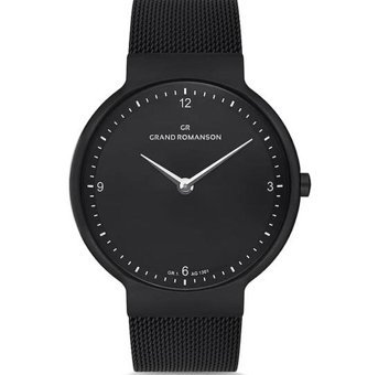 Grand Romanson GR.1.AG1301.04 46 mm Siyah Çelik Kordon Analog Erkek Kol Saati