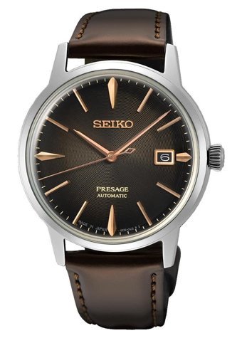 Seiko SRPJ17J Takvimli 40 mm Kahverengi Deri Kordon Analog Erkek Kol Saati