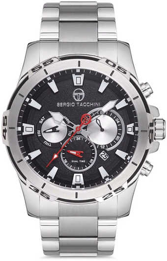 Sergio Tacchini ST.1.10099.1 Takvimli 44 mm Çelik Kordon Analog Kol Saati