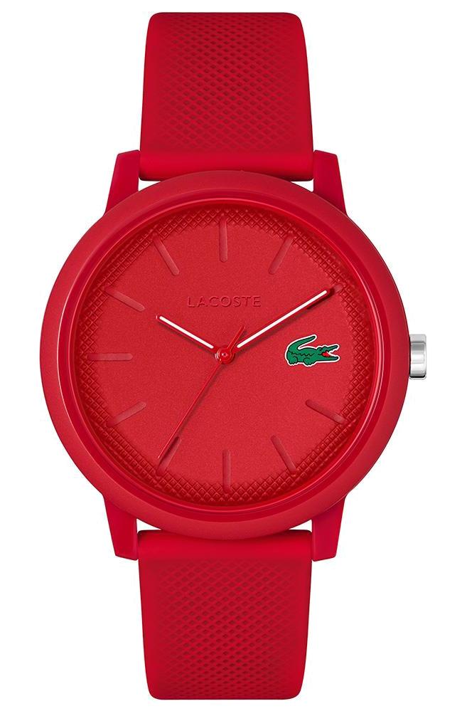 Lacoste LAC2011173 42 mm Kırmızı Plastik Kordon Analog Erkek Kol Saati