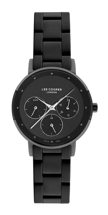 Lee Cooper LC07030.050 Siyah Çelik Kordon Analog Kadın Kol Saati