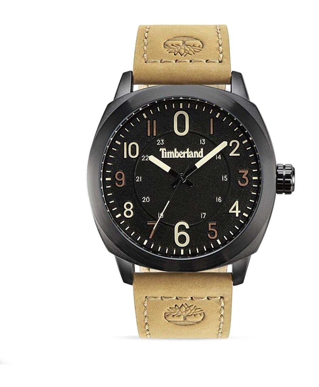Timberland TDWGA9001901 Takvimli 42 mm Siyah Deri Kordon Analog Erkek Kol Saati