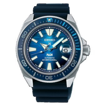Seiko SRPJ93K Takvimli 44 mm Lacivert Silikon Kordon Analog Kol Saati
