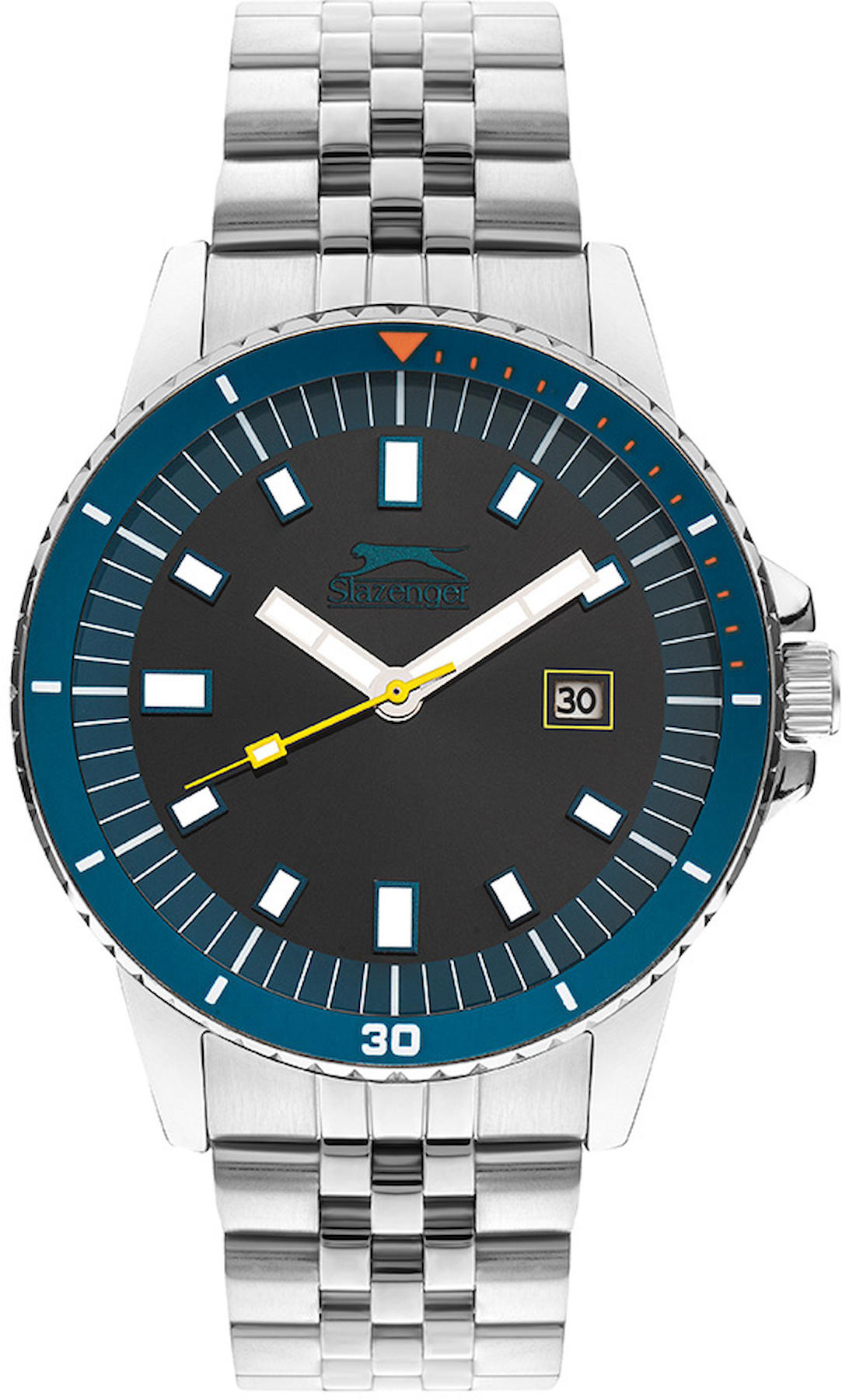 Slazenger SL.09.2205.1.01 Takvimli 45 mm Çelik Kordon Analog Erkek Kol Saati