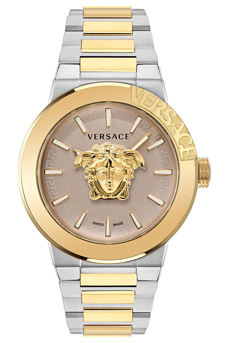 Versace VRSCVE7E00423 43 mm Altın-Çelik Kordon Analog Erkek Kol Saati