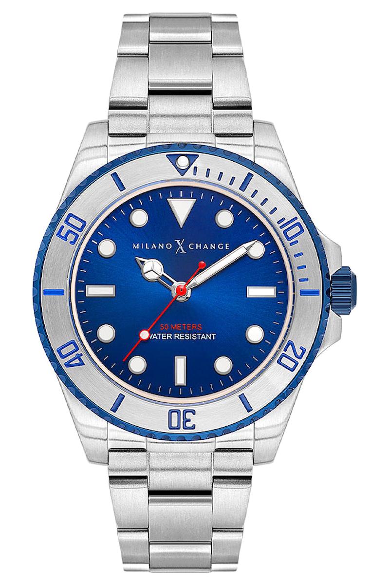 Milano X Change MXG1117 Takvimli 43 mm Çelik Kordon Analog Erkek Kol Saati