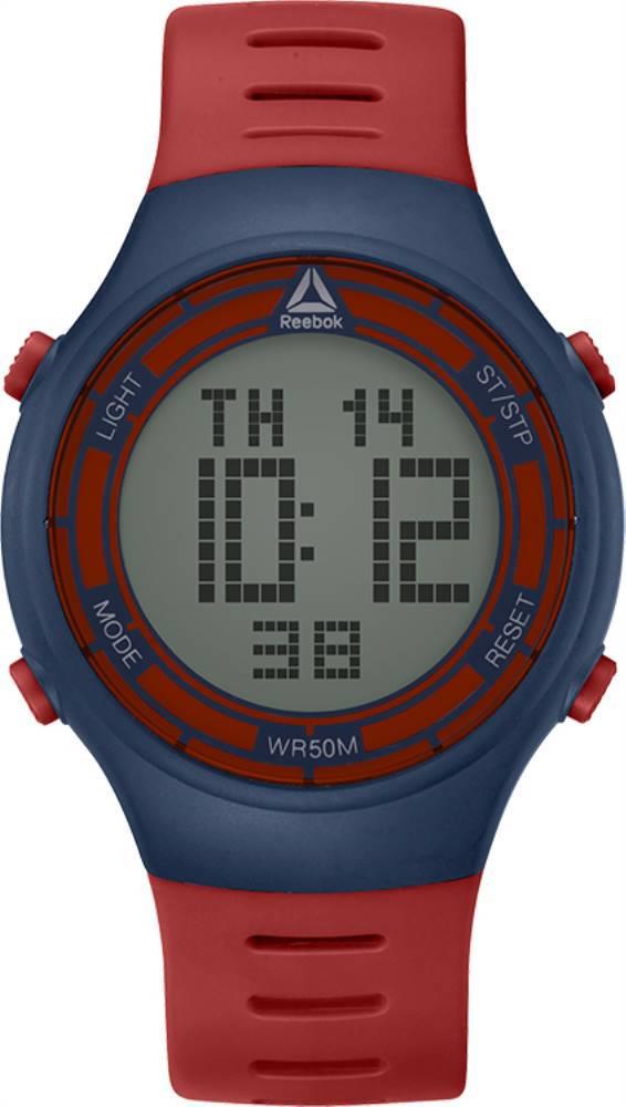 Reebok RD-RUT-G9-PNPR-SR Takvimli 43 mm Kırmızı Silikon Kordon Dijital Erkek Kol Saati