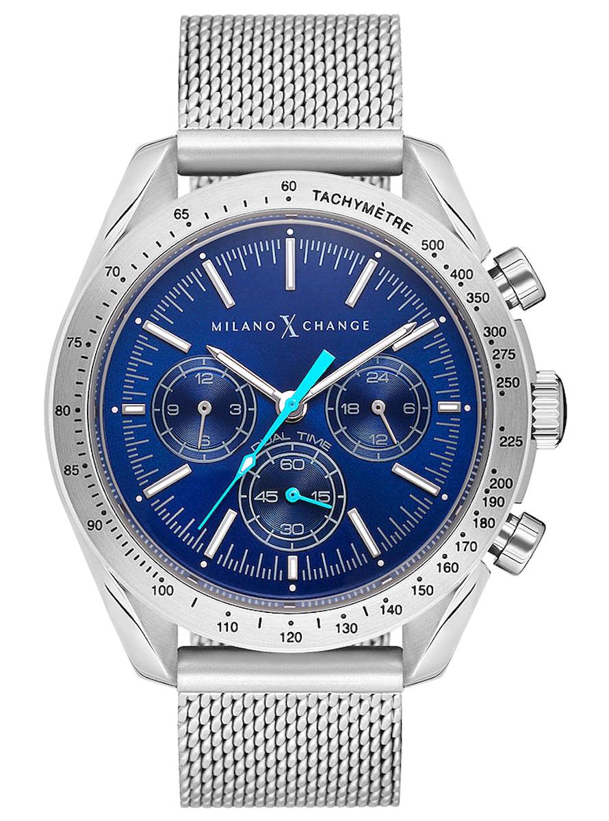 Milano X Change MXG3123 Takvimli 43 mm Çelik Kordon Analog Erkek Kol Saati