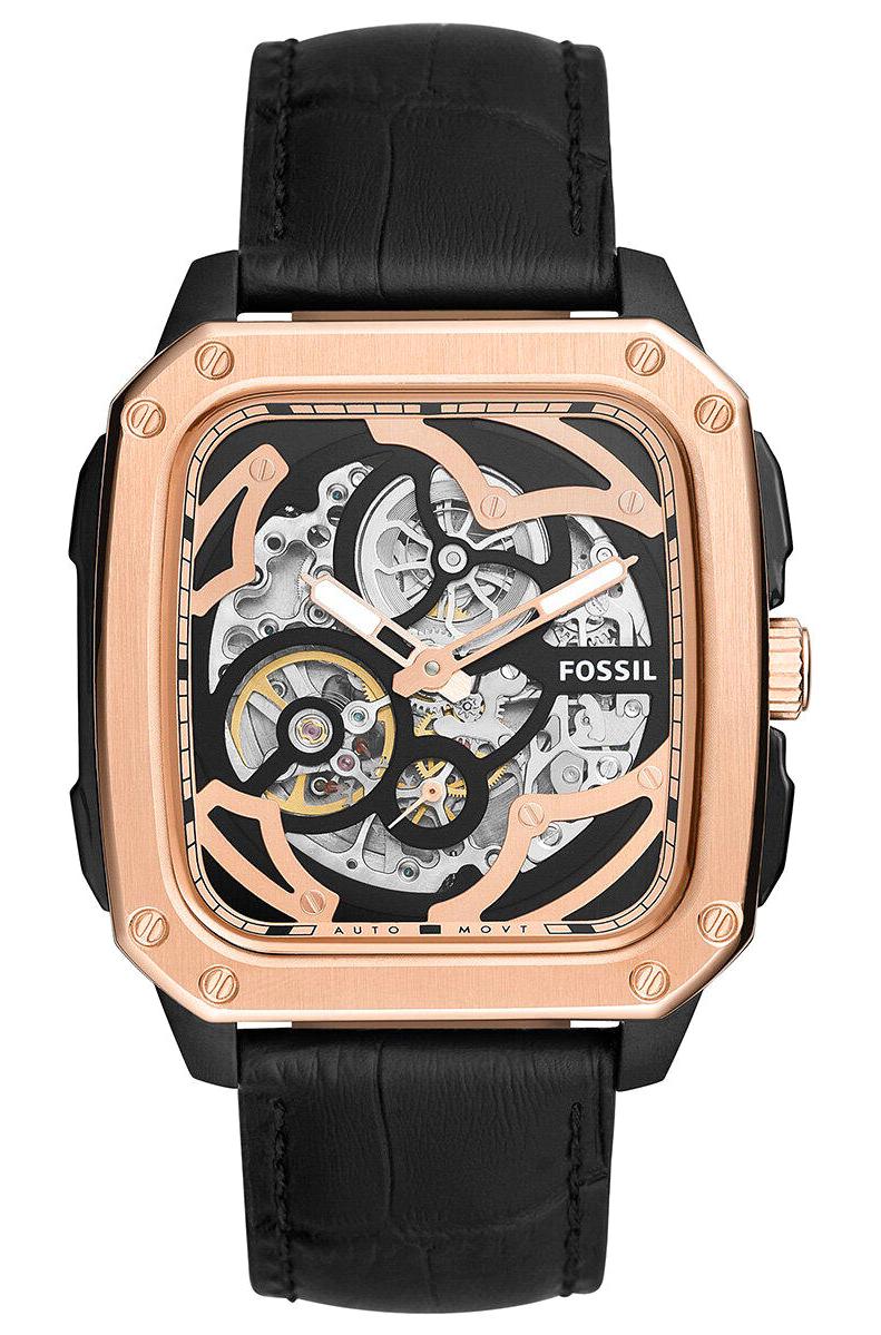 Fossil FBQ2572 Takvimli 42 mm Siyah Deri Kordon Analog Erkek Kol Saati