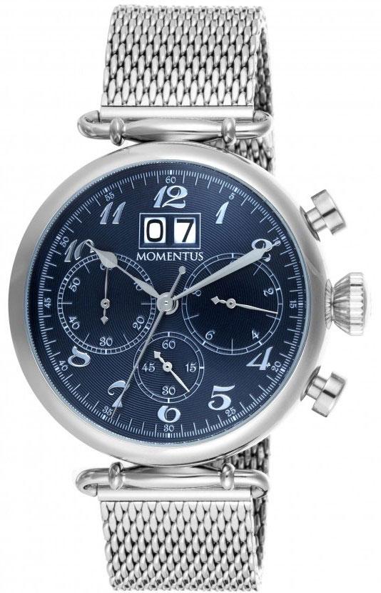 Momentus TM250S-11SS Takvimli 44 mm Çelik Kordon Analog Kol Saati