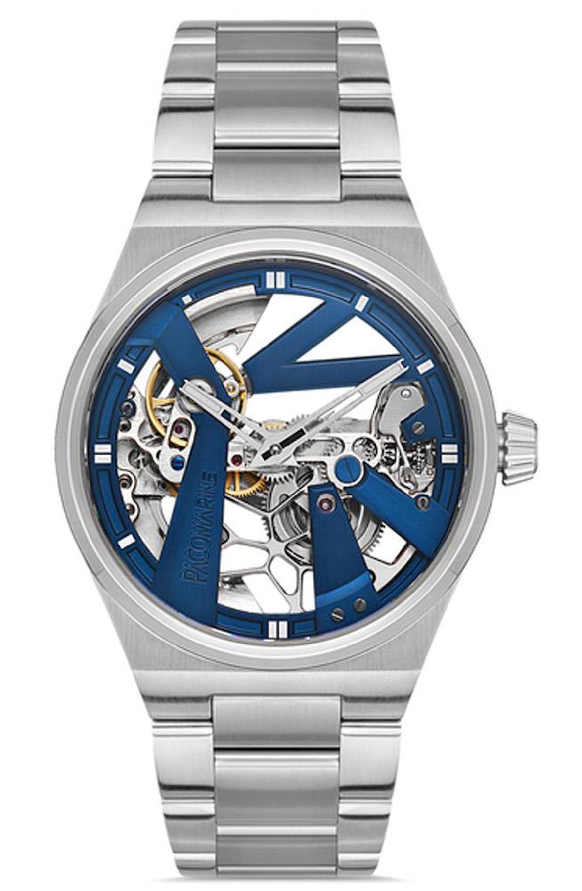 Pacomarine PM.28003.02 42 mm Çelik Kordon Analog Erkek Kol Saati