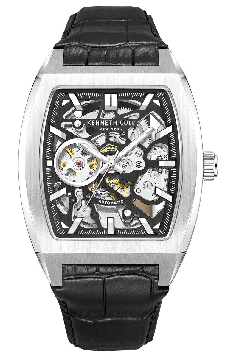 Kenneth Cole KCWGE0013807 Siyah Deri Kordon Analog Erkek Kol Saati