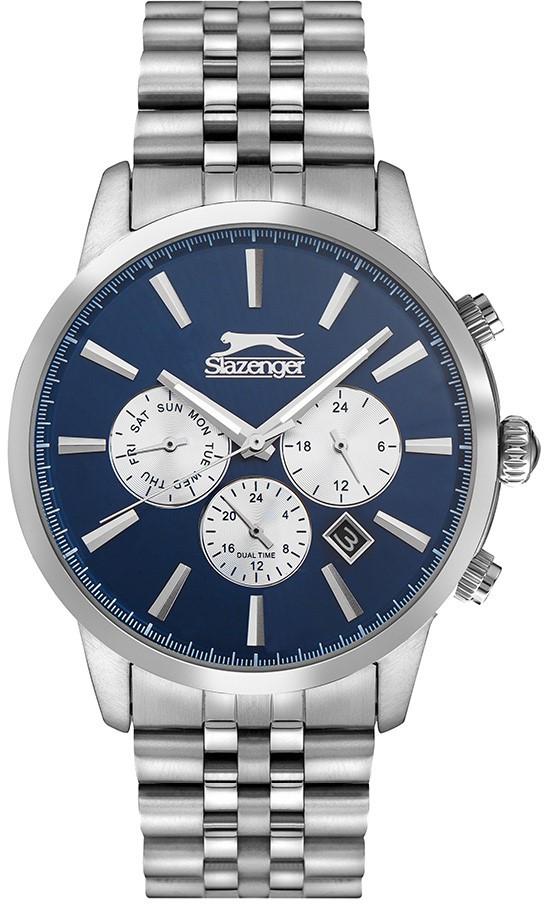Slazenger SL.09.1812.2.03 Takvimli 45 mm Çelik Kordon Analog Erkek Kol Saati