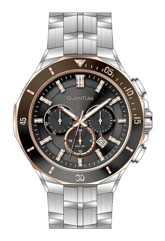 Quantum PWG1047.360 Takvimli 45 mm Çelik Kordon Analog Erkek Kol Saati