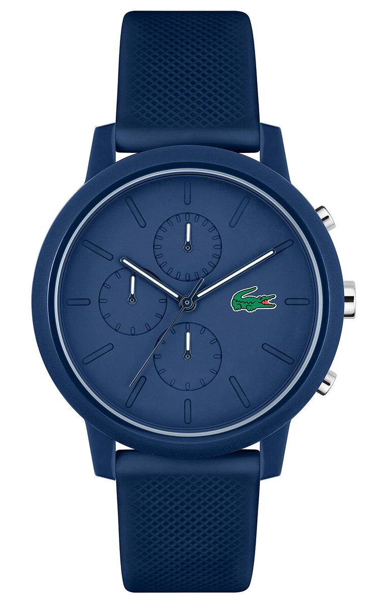Lacoste LAC2011244 Takvimli 43 mm Lacivert Silikon Kordon Analog Erkek Kol Saati