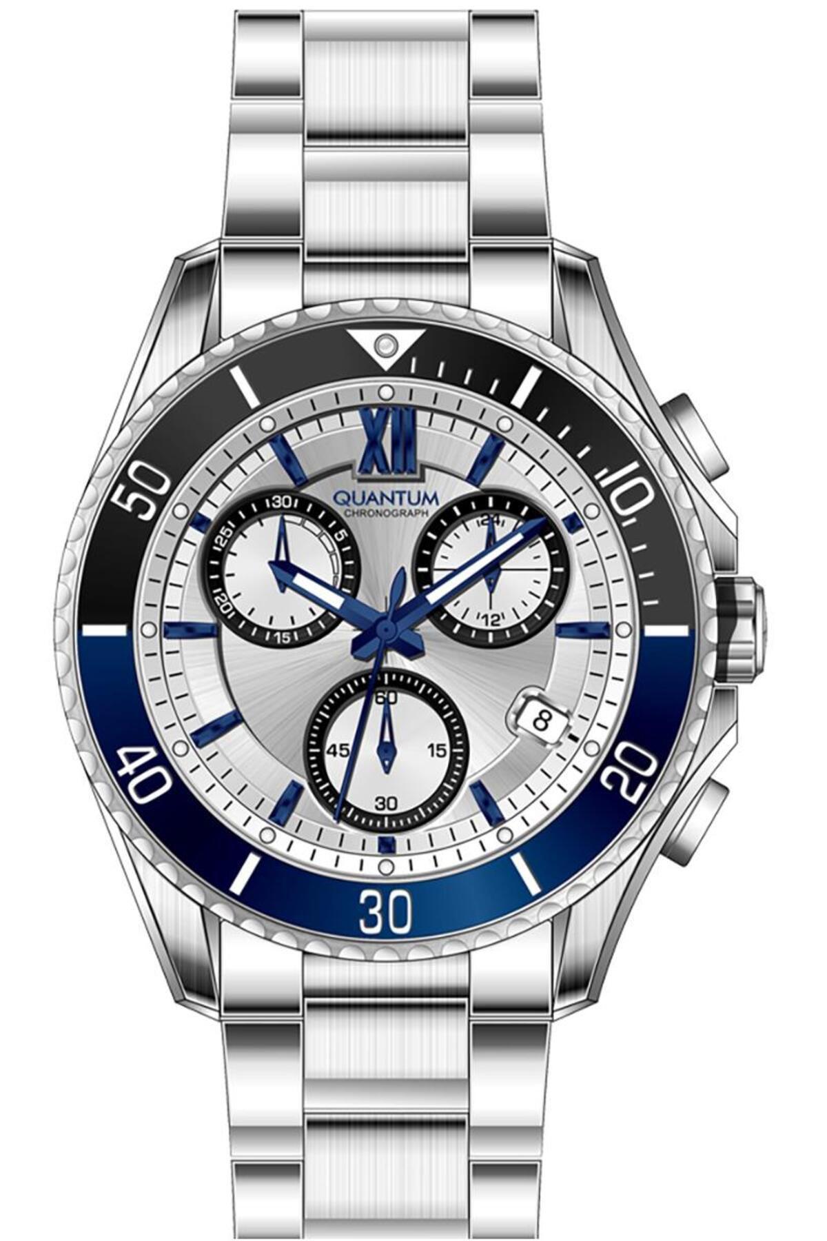 Quantum PWG1123.330 Takvimli 45 mm Çelik Kordon Analog Erkek Kol Saati