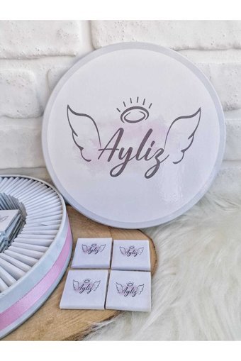 Bunnyball Melek Kanatlı Kız Bebek Sade Çikolata