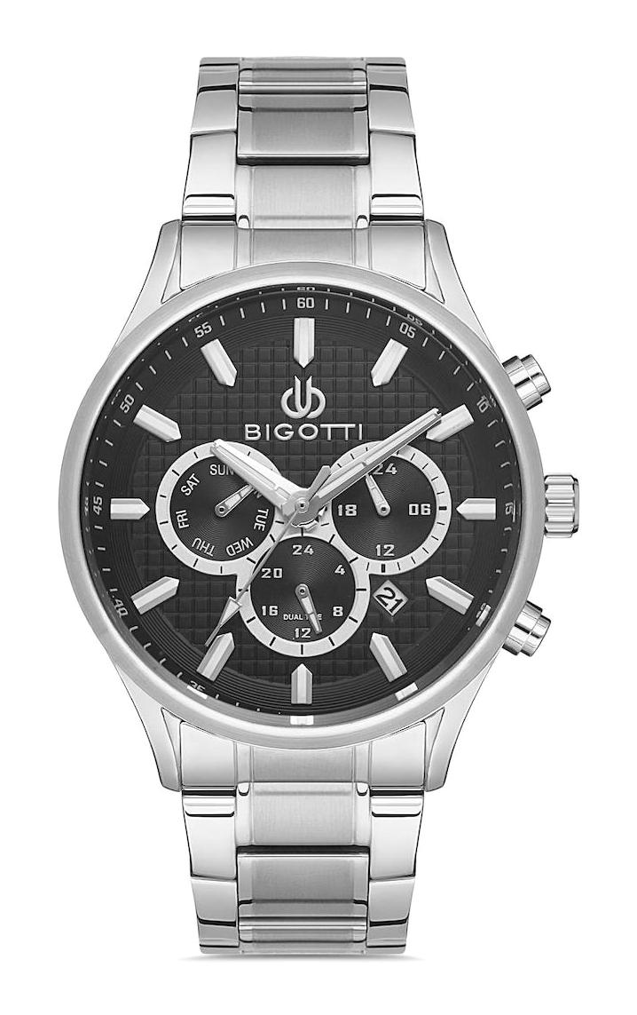 Bigotti BG.1.10259.2 Takvimli Çelik Kordon Analog Erkek Kol Saati