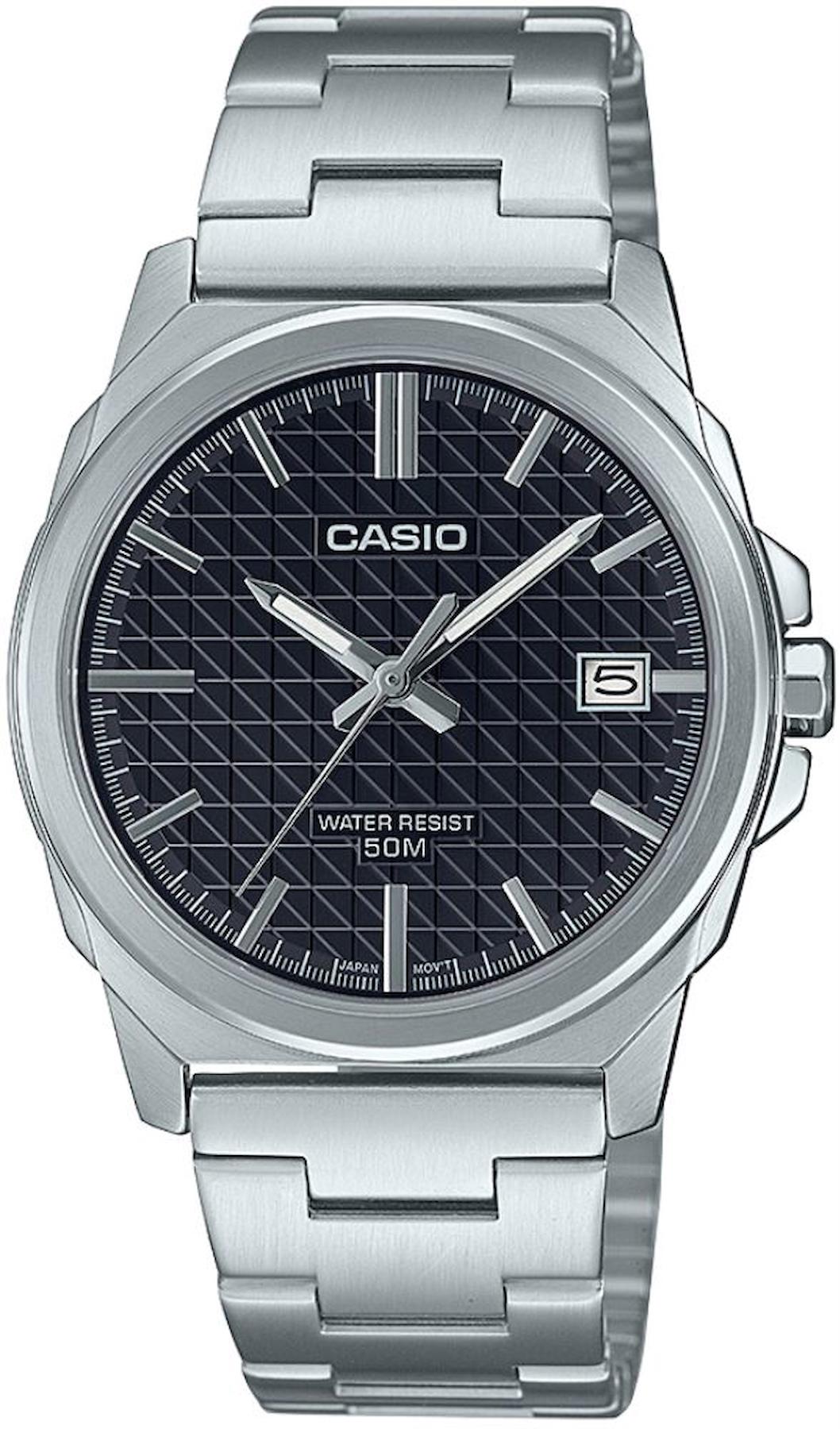 Casio MTP-E720D-1AVDF Takvimli 38 mm Çelik Kordon Analog Erkek Kol Saati