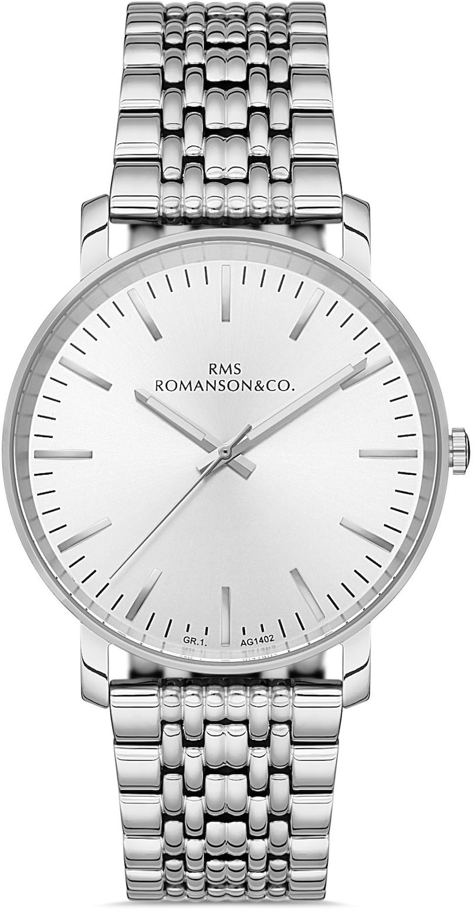 Romanson GR.1.AG1402.01 43 mm Çelik Kordon Analog Kol Saati