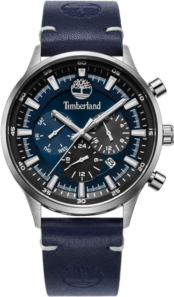 Timberland TDWGF2181701 Takvimli 44 mm Lacivert Deri Kordon Analog Kol Saati