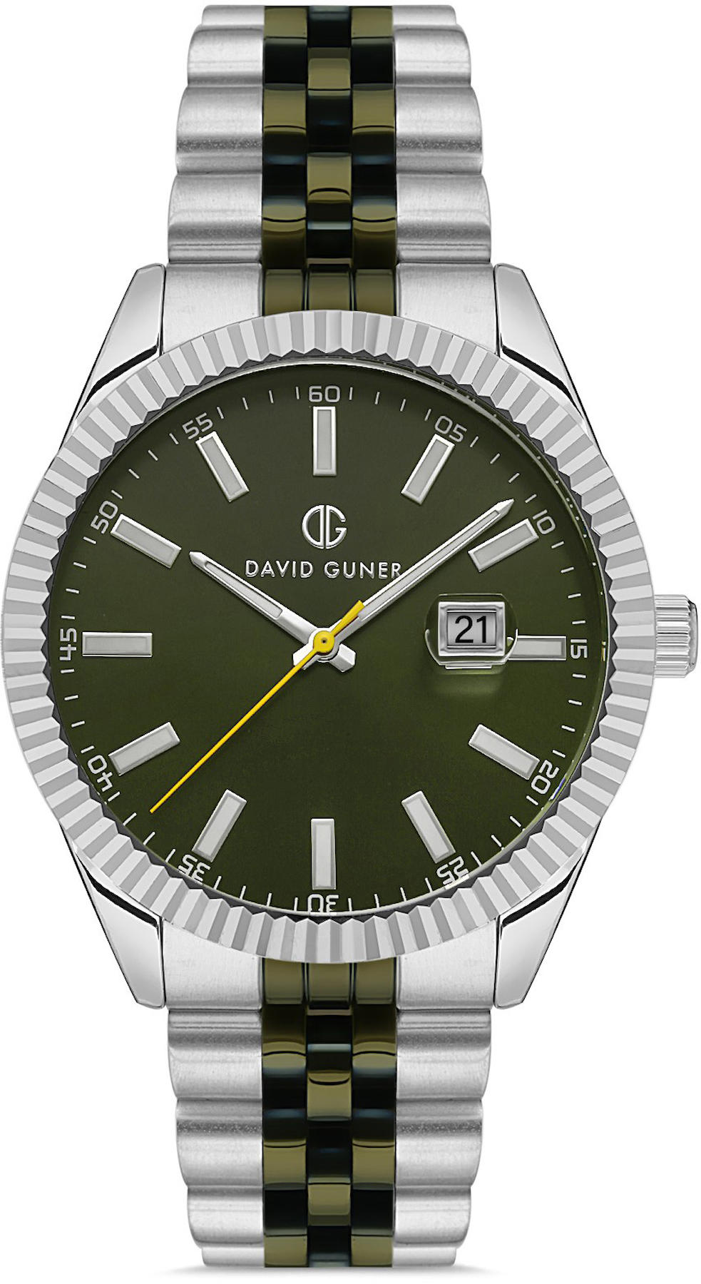 David Guner DG-8626GA-ZM10 Takvimli 43 mm Metal Kordon Analog Kol Saati
