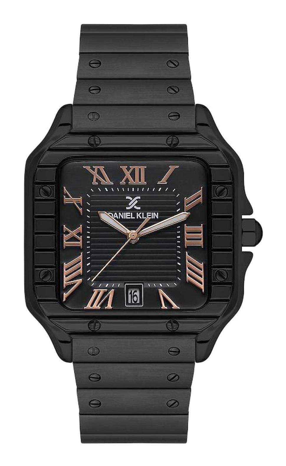 Daniel Klein DK.1.13647.8 Takvimli 41 mm Siyah Metal Kordon Analog Erkek Kol Saati