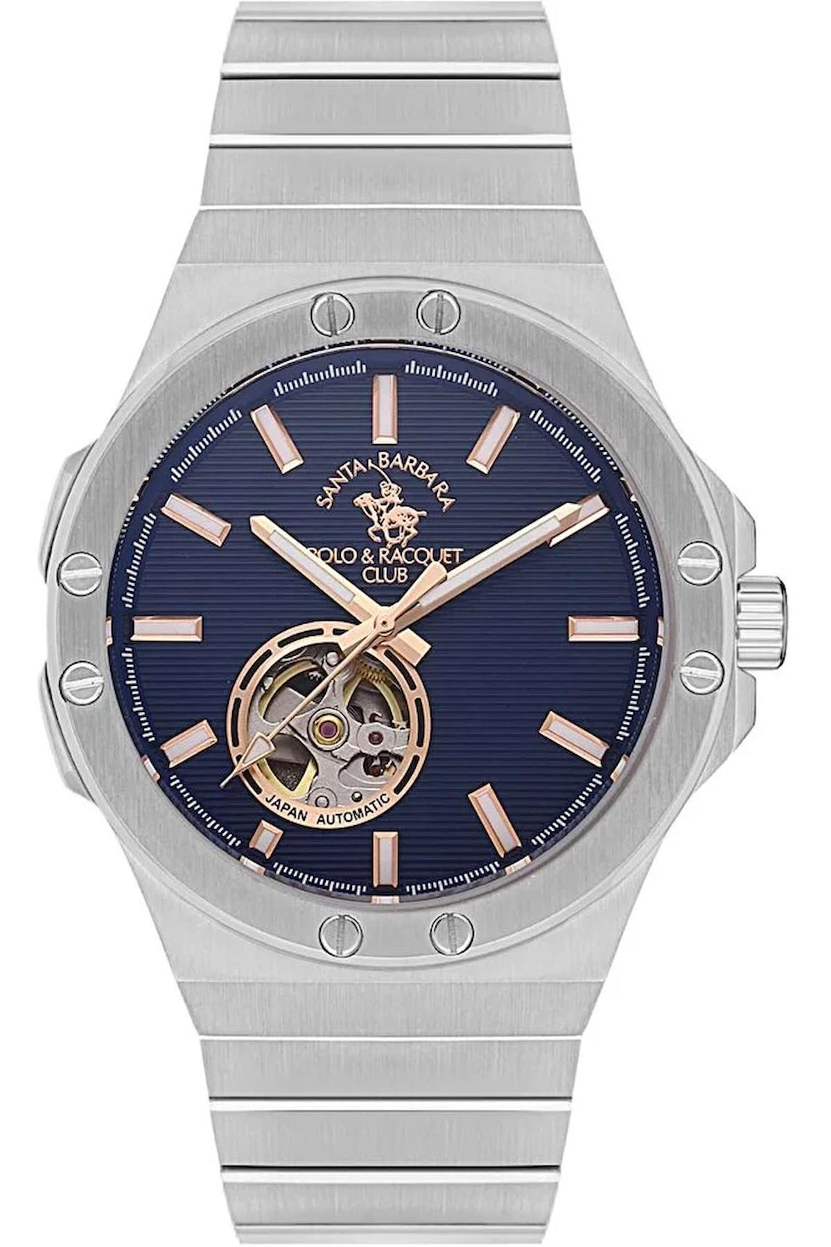 Santa Barbara Polo & Racquet Club SB.1.10501.3 Takvimli Metal Kordon Analog Erkek Kol Saati
