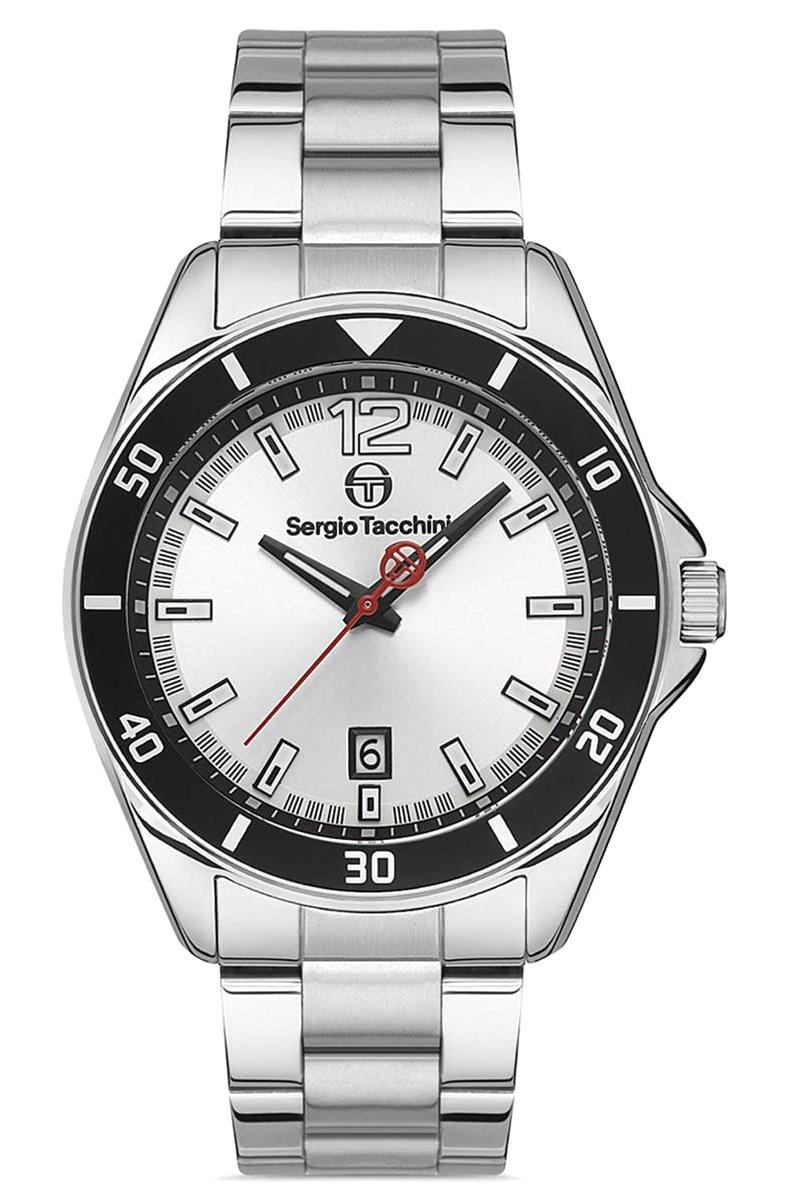 Sergio Tacchini ST.1.10194.2 Takvimli 45 mm Çelik Kordon Analog Erkek Kol Saati
