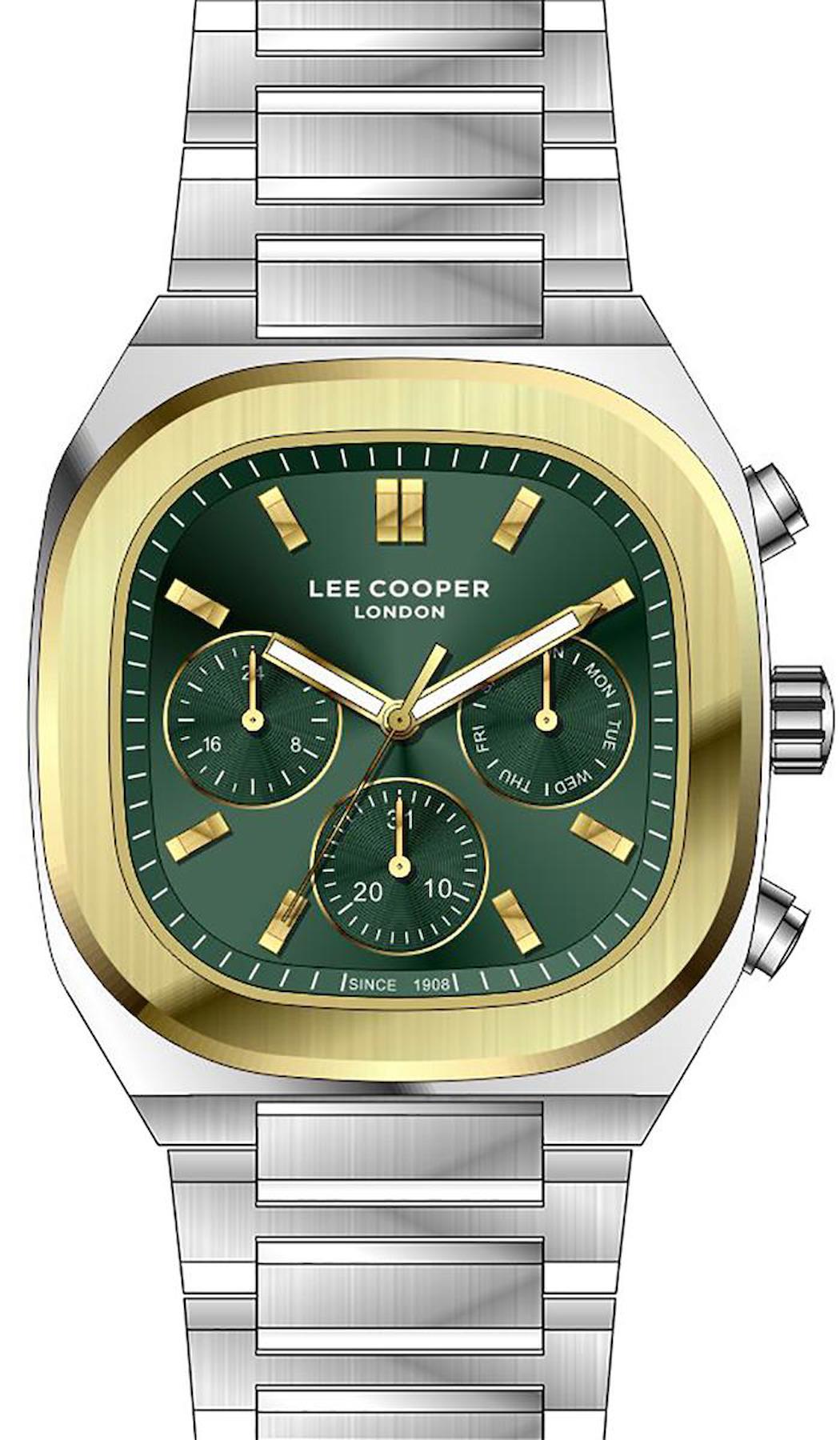 Lee Cooper LC07618.270 Takvimli 40 mm Metal Kordon Analog Erkek Kol Saati