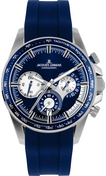 Jacques Lemans LİVERPOOL 1-2127B Takvimli 40 mm Lacivert Çelik Kordon Analog Erkek Kol Saati