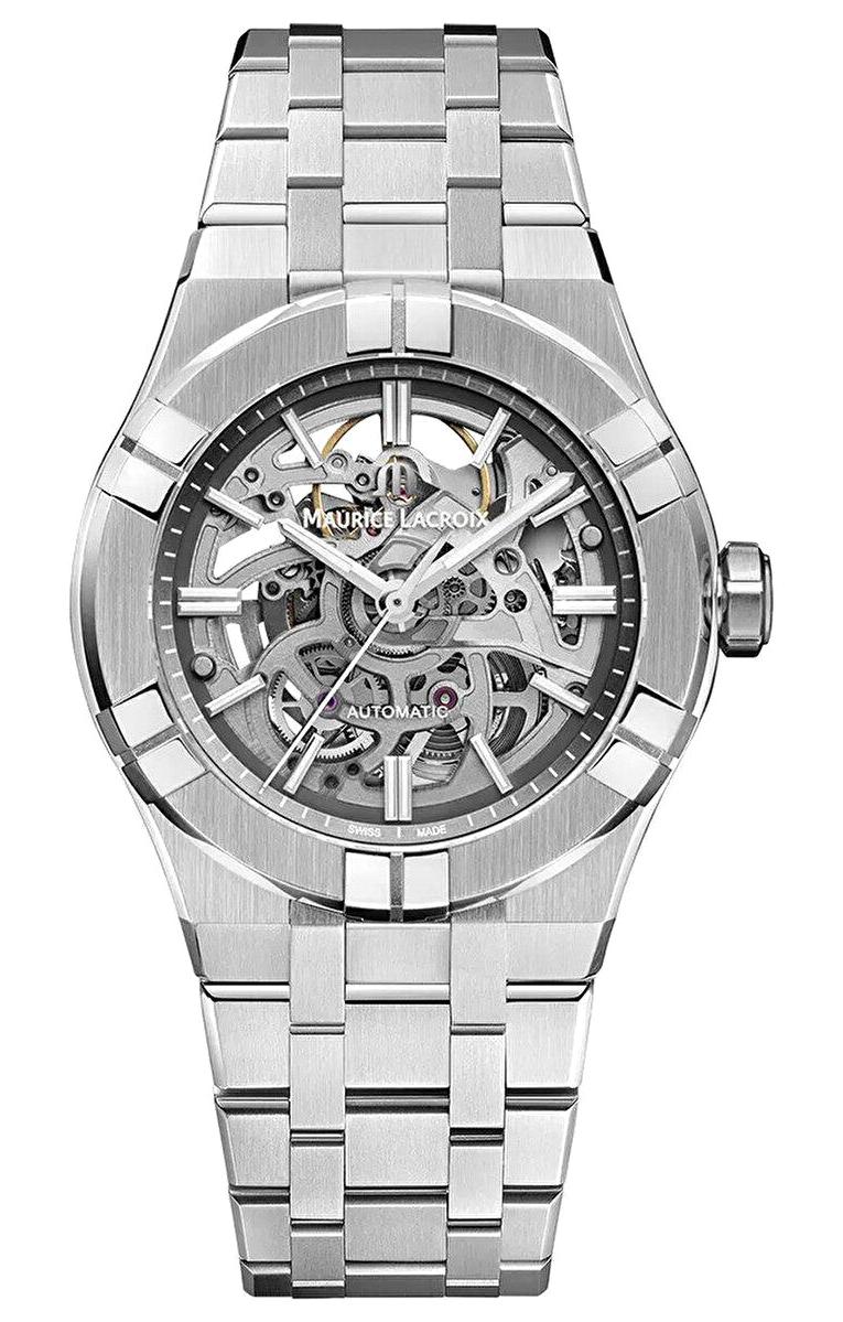 Maurice Lacroix ML-AI6007SS002030-1 Takvimli 39 mm Çelik Kordon Analog Erkek Kol Saati