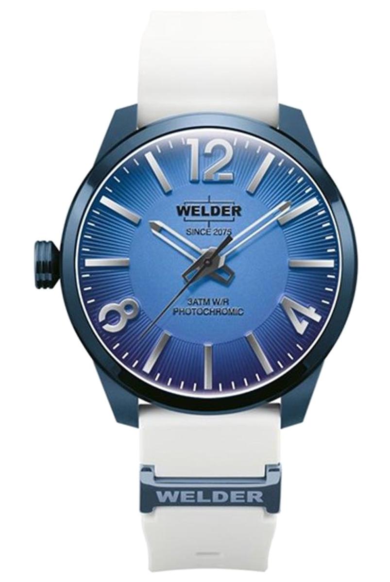 Welder Watch WWRL1003 46 mm Beyaz Silikon Kordon Analog Erkek Kol Saati