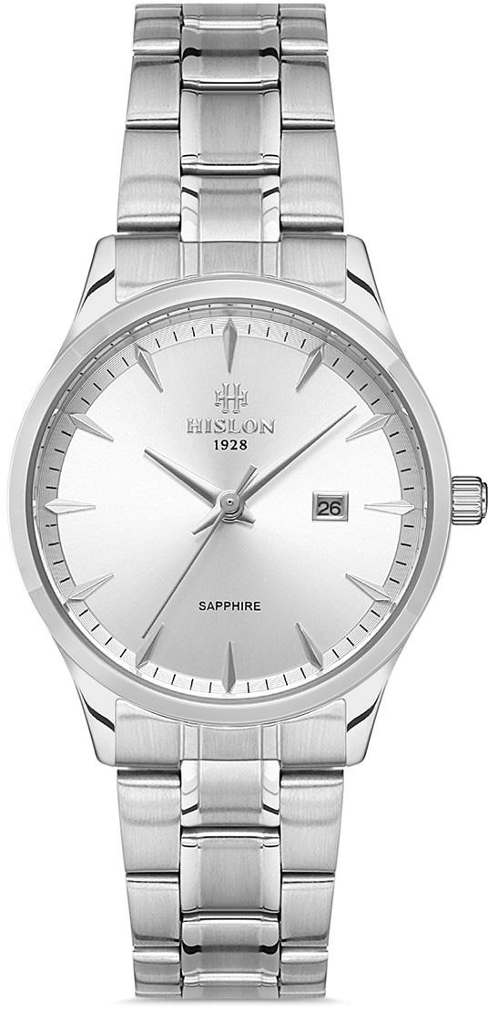 Hislon QL128S-03SS Takvimli Çelik Kordon Analog Kol Saati
