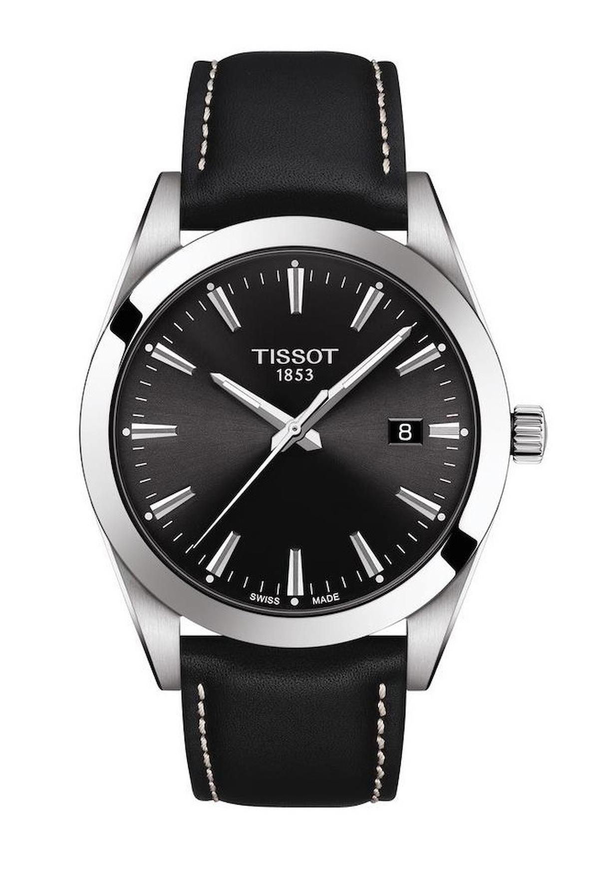 Tissot T1274101605100 Takvimli 44 mm Siyah Deri Kordon Analog Erkek Kol Saati