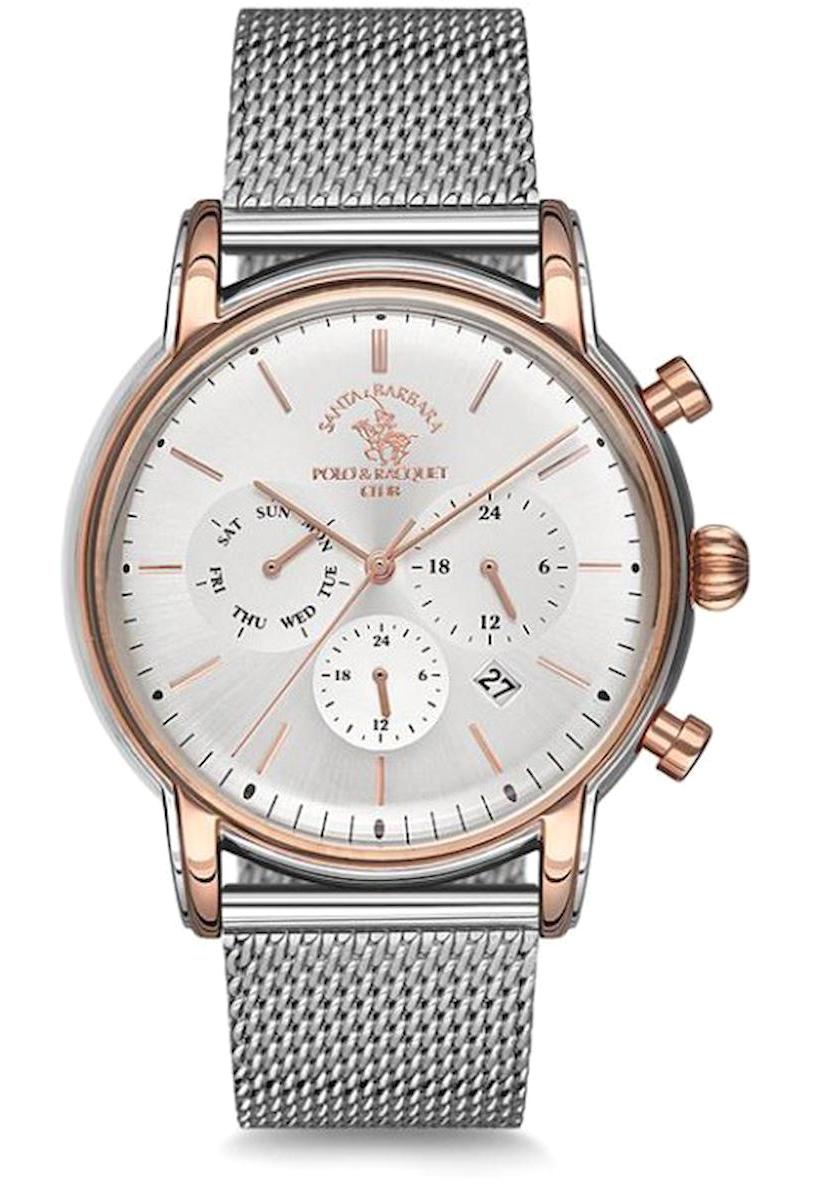 Santa Barbara Polo & Racquet Club SB.5.1189.6 Takvimli Metal Kordon Analog Erkek Kol Saati
