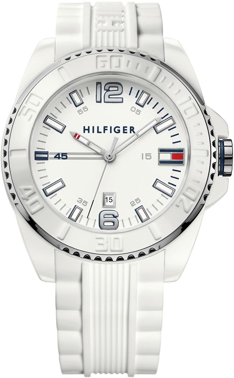 Tommy Hilfiger TH1791044 Takvimli 44 mm Beyaz Silikon Kordon Analog Kol Saati