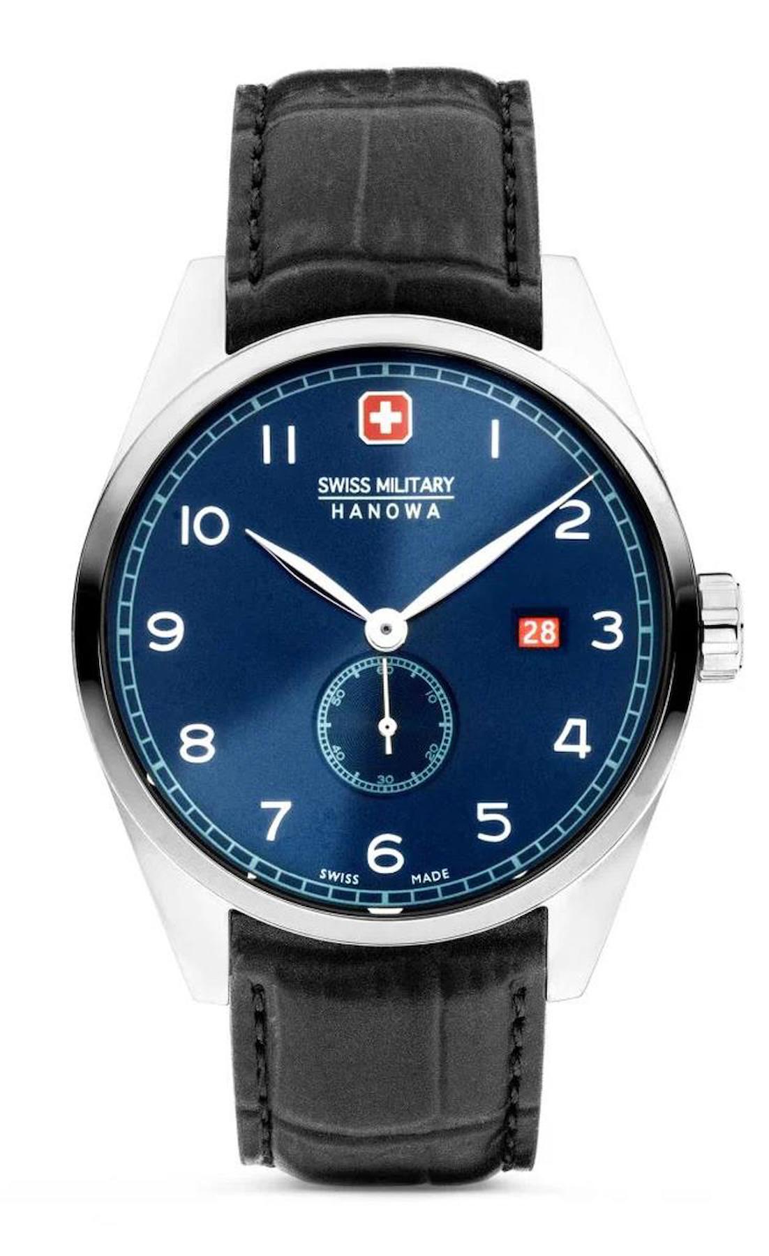 Swiss Military SMWGB0000701 Takvimli 44 mm Siyah Deri Kordon Analog Erkek Kol Saati