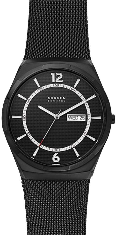 Skagen SKW6576 Takvimli 45 mm Siyah Çelik Kordon Analog Kol Saati